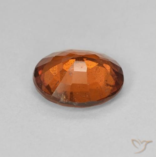 Granato hessonite Arancione scuro naturale da 1.86 ct, Ovale, VS-SI