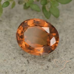Granato hessonite Arancio medio-scuro naturale da 2.37 ct, Ovale, VVS-VS