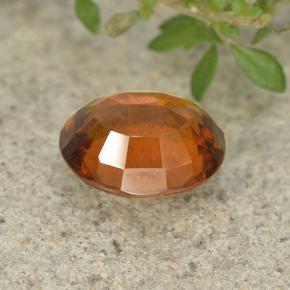 Granato essonite naturale arancione da 2,48 ct, taglio ovale, VVS-VS
