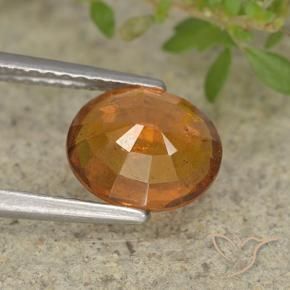 Granato hessonite Arancione scuro naturale da 1.94 ct, Ovale, VS-SI