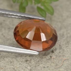 Granato hessonite Arancione Ambra naturale da 2.73 ct, Ovale, VS-SI