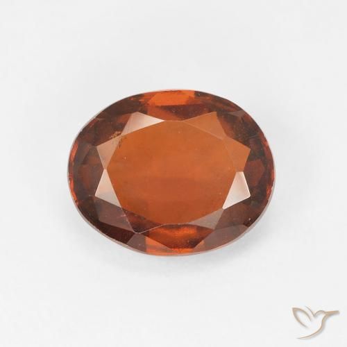 2.90ct Naturale Arancio Medio Granato hessonite, Ovale, VS