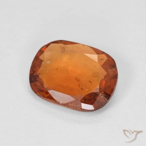 Granato hessonite Arancio giallastro naturale da 1.82 ct, Cuscino, VS-SI