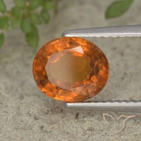 Granato hessonite Arancio Medio naturale da 2.03 ct, Ovale, VS-SI