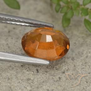 Granato hessonite Arancio Medio naturale da 2.03 ct, Ovale, VS-SI