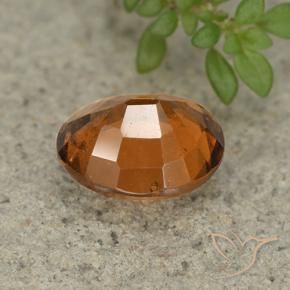 Granato hessonite Arancione rossastra naturale da 2.59 ct, Taglio ovale, VS