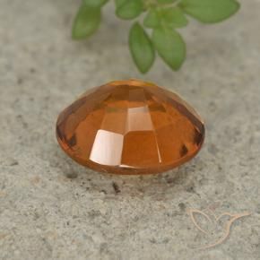 Granato hessonite Arancione scuro naturale da 2.42 ct, Ovale, VS