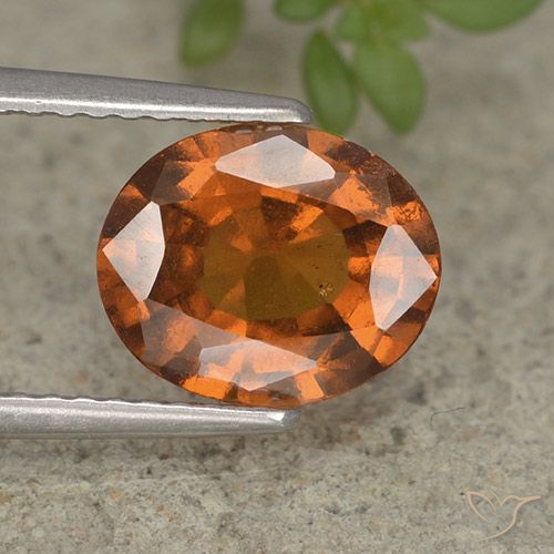2.23ct Naturale Arancio medio-scuro Granato hessonite, Ovale, VS