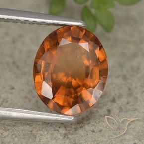 Granato hessonite Arancio medio-scuro naturale da 2.23 ct, Ovale, VS