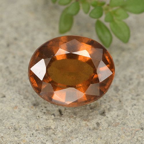 2.46ct Naturale Arancio medio-scuro Granato hessonite, Ovale, VS