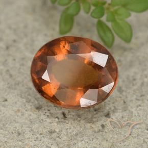 Granato hessonite Arancio medio-scuro naturale da 2.46 ct, Ovale, VS
