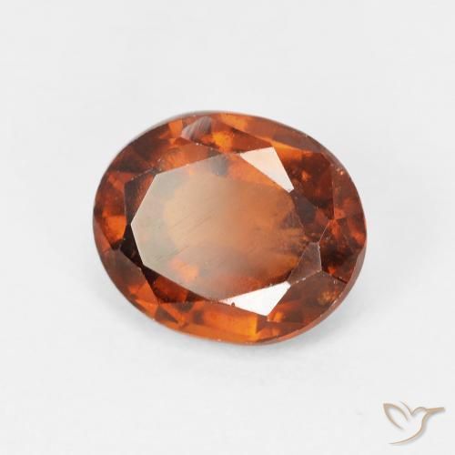 Granato hessonite Medium Dark-Orange naturale da 2.87 ct, Ovale, VS