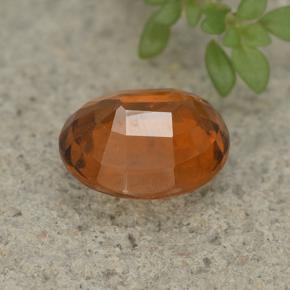 Granato essonite naturale arancione da 2,76 ct, taglio ovale, VS