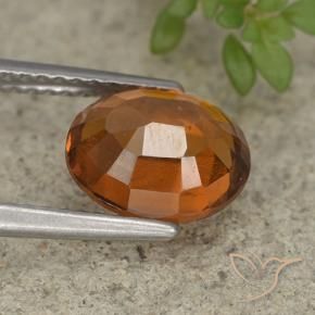 Granato hessonite Arancio medio-scuro naturale da 2.63 ct, Ovale, VS-SI
