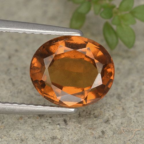 2.36ct Naturale Arancio medio-scuro Granato hessonite, Ovale, VS