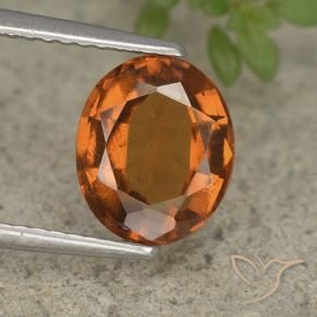 Granato hessonite Arancio medio-scuro naturale da 2.36 ct, Ovale, VS
