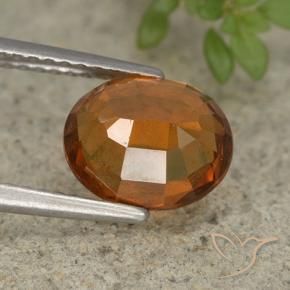 Granato hessonite Arancio medio-scuro naturale da 2.36 ct, Ovale, VS