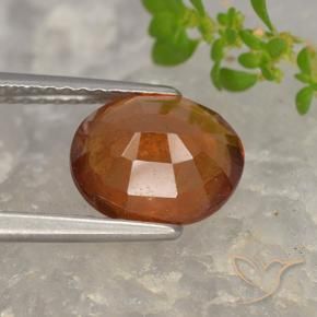 Granato hessonite Arancione Ambra naturale da 2.68 ct, Ovale, VS-SI