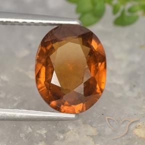 Granato hessonite Arancio medio-scuro naturale da 2.36 ct, Ovale, VS-SI