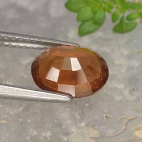 Granato hessonite Arancio medio-scuro naturale da 2.04 ct, Ovale, VS-SI