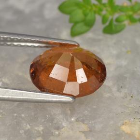Granato hessonite Arancio Medio naturale da 2.84 ct, Taglio ovale, VS-SI