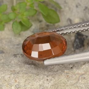 Granato hessonite Arancione scuro naturale da 2.10 ct, Ovale, VS