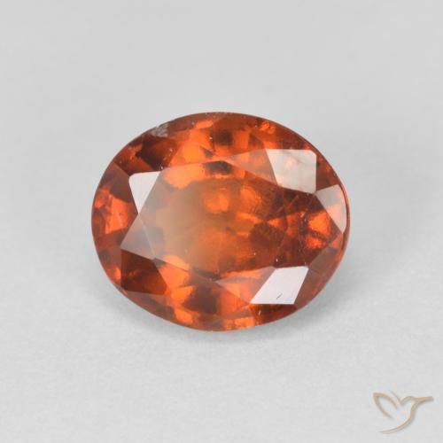 2.48ct Naturale Medium Dark-Orange Granato hessonite, Ovale, VS