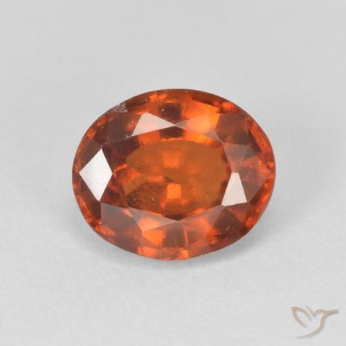 Granato hessonite Medium Dark-Orange naturale da 2.48 ct, Ovale, VS
