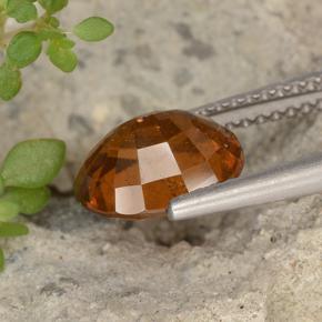 Granato essonite naturale arancione da 2,65 ct, taglio ovale, VS-SI