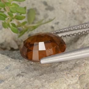 Granato hessonite Arancione scuro naturale da 2.40 ct, Ovale, VS-SI