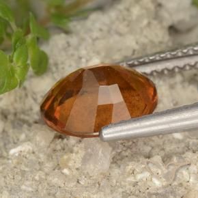 Granato hessonite Arancione scuro naturale da 2.23 ct, Ovale, VS-SI