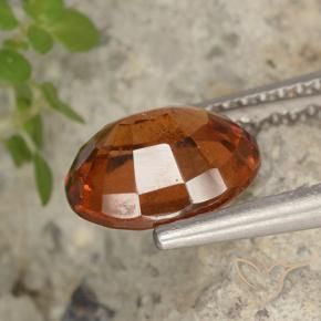Granato hessonite Arancione Ambra naturale da 2.33 ct, Ovale, VS-SI