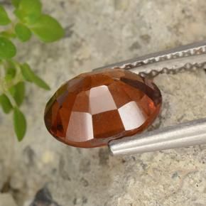 Granato hessonite Arancione scuro naturale da 1.99 ct, Ovale, VS