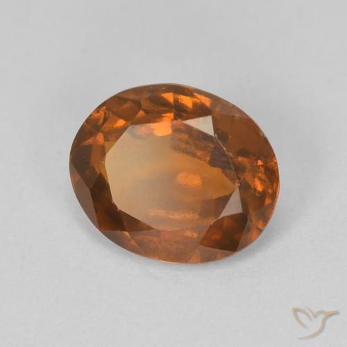 Granato hessonite Arancio Medio naturale da 2.35 ct, Ovale, VVS-VS