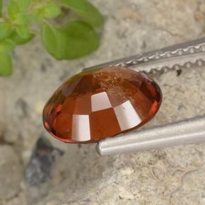 Granato hessonite Arancione rossastra naturale da 2.01 ct, Ovale, VS-SI