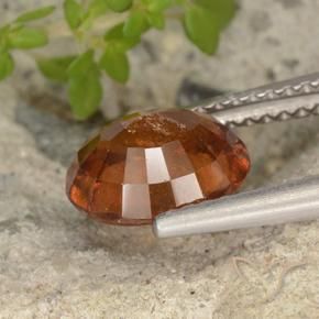 Granato hessonite Arancione Ambra naturale da 2.10 ct, Ovale, VS-SI