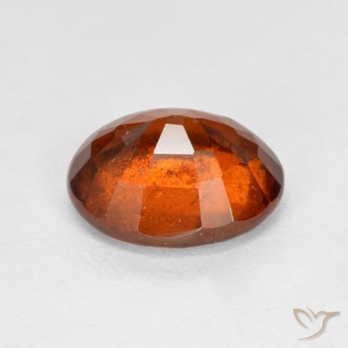 Granato hessonite Arancione scuro naturale da 2.47 ct, Ovale, VS-SI