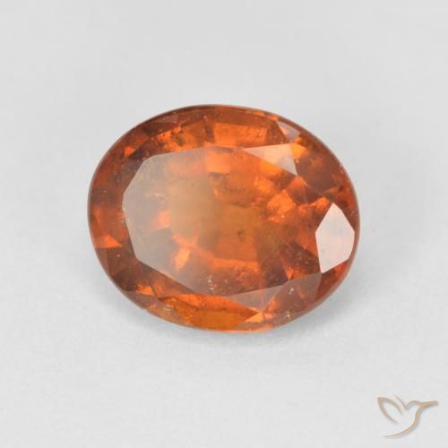 Granato hessonite Arancione scuro naturale da 2.49 ct, Ovale, VS-SI
