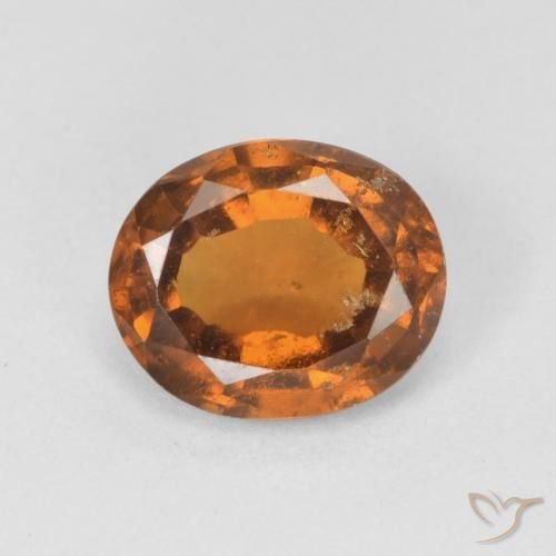 Granato hessonite Arancione scuro naturale da 2.23 ct, Ovale, VS-SI