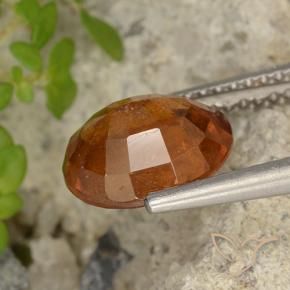 Granato hessonite Arancione scuro naturale da 2.63 ct, Ovale, VS-SI