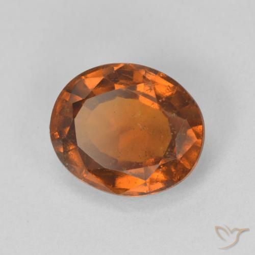 Granato hessonite Medium Dark-Orange naturale da 2.47 ct, Ovale, VS-SI