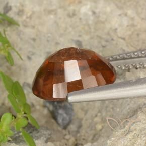 Granato hessonite Arancione rossastra naturale da 3.05 ct, Ovale, VS-SI