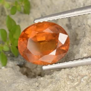 Granato hessonite Arancio Medio naturale da 2.69 ct, Ovale, VS-SI