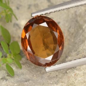 Granato hessonite Arancio medio-scuro naturale da 1.95 ct, Taglio ovale, VS