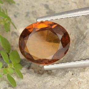 Granato hessonite Arancio medio-scuro naturale da 1.95 ct, Taglio ovale, VS