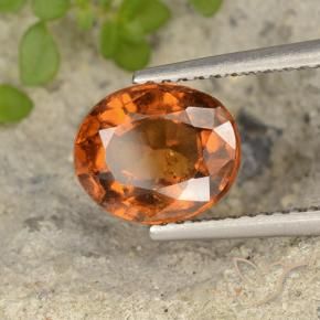 Granato hessonite Arancione scuro naturale da 2.26 ct, Ovale, VS-SI
