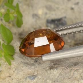 Granato hessonite Arancione scuro naturale da 1.79 ct, Ovale, VS-SI