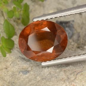 Granato hessonite Arancio Medio naturale da 2.64 ct, Ovale, VS-SI