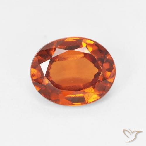 1.94ct Naturale Arancio Medio Granato hessonite, Ovale, VS-SI