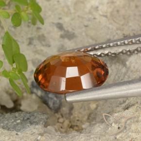 Granato hessonite Arancione Ambra naturale da 1.76 ct, Ovale, VS-SI